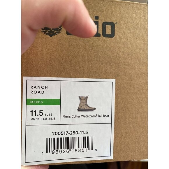 Stio Colter Waterproof Tall Boots Ranch Road 11.5 Khaki High-Performance Winter - Picture 13 of 13